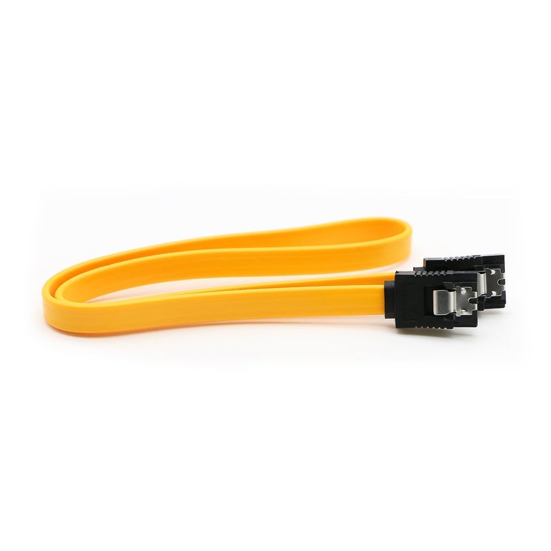 Pasow 2 Pack 2.5" to 3.5" SSD HDD Hard Disk Drive Bays Holder Metal Mounting Bracket Adapter for PC (Bracket + Yellow Sata II Cables) - Image 4